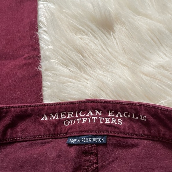AMERICAN EAGLE Burgundy Jeggings - Picture 3 of 5
